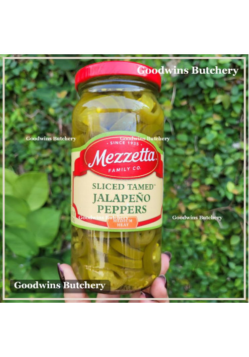 Pickle chili JALAPENO PEPPERS sliced tamed medium hot Mezzetta USA 16fl.oz 473ml